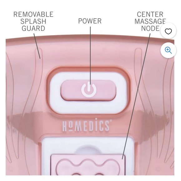 Homedics Bath New Homedics Bubble Bliss Deluxe Massaging Foot Spa